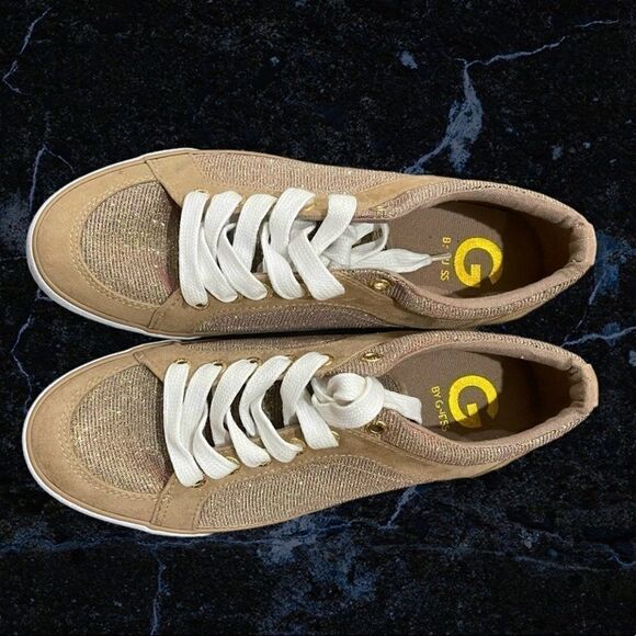 Guess Glitter Lace-Up Sneakers in size 9 - Picture 2 of 5